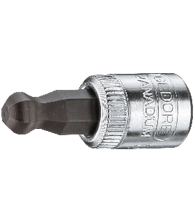 VASO DESTORNILLADOR 1/4"", PUNTA DE BOLA, 6 MM 2219468 GEDORE